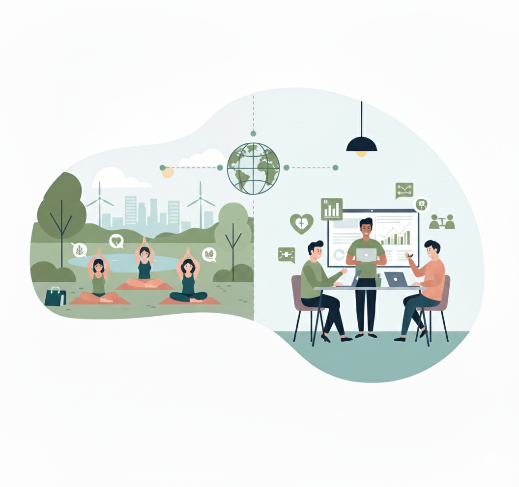 Professional community illustration